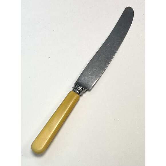 VTG 8pc Flatware Lot WES EPNS Silverplate Bakelite 5 Forks 3 Knives +Extra FLAWS - Picture 7 of 7